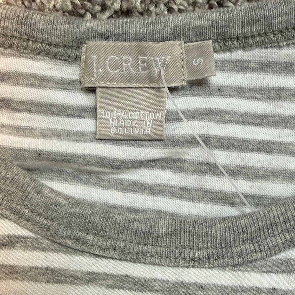 J. Crew 100% Cotton T-shirt Stripes size Small